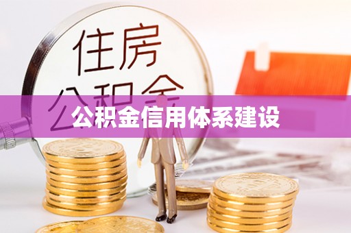和田市公积金信用体系建设